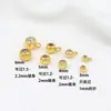 Revestido de Cobre com Ouro 18K/14K, Contas de Silicone com Posicionamento Ajustável, Acessórios de Joias para Colar e Pulseira Feitos à Mão DIY D51