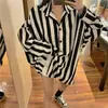 Nueva Camisa de Rayas de Manga Larga Estilo Coreano para Mujer Primavera 2026, Holgada y Elegante, Chaqueta Camisa Versátil de Longitud Media