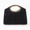 Bolsos Transfronterizos, Bolsos de Mano Plisados para Socialités, Bolsos Tote Pequeños, Bolsos de Mano para Banquetes, Bolsos Cruzados de Noche Románticos para Mujer