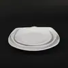 Louça de Melamina Branca Imitação de Porcelana Prato Quadrado Prato de Fast Food Prato de Servir Restaurante Hotel Prato de Jantar Durável e Resistente a Altas Temperaturas Espessado