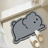 Alfombra de Piso Absorbente de Secado Rápido de Dibujos Animados para Baño Suave de Lodo Diatomeas Alfombra Irregular para Puerta Entrada de Inodoro Alfombra de Piso Resistente al Desgaste Antideslizante