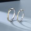 Anillo de pareja de plata S925 anillo de Mobius moda personalidad estudiante masculino y femenino anillo liso anillo de par regalo de San Valentín