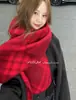 Colección de Bufandas de Navidad y Año Nuevo Bufanda Roja para Mujer Invierno Iluminadora Estudiante Cálido Calentador de Cuello de Año Nuevo Regalo para Pareja Transfronterizo