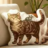 2026 Nueva Almohada Rellena de Plumas con Forma Irregular Transfronteriza Europea y Americana con Patrón de Impresión Digital, Almohada Casera Casual y Cómoda