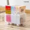 Estante de Livros sob a Mesa com Rodinhas, Caixa de Armazenamento de Livros, Empilhável, Grande Capacidade, Caixa de Armazenamento Móvel para Livros de Sala de Aula de Estudantes