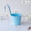 Maceta Grande de Hierro Desmontable Transfronteriza con Gancho, Cubo Colgante de Hierro para Plantas Verdes de Balcón, Maceta de Hierro Montada en Pared para Suculentas