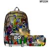 Mochila 3D recém-chegada, robô cósmico, astrobot, mochila, estojo de lápis de camada dupla, pacote com dois