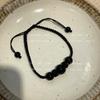 Pulsera de Obsidiana para Pareja para Mujer Diseño Nicho Simple Elegante Tejida a Mano Mejor Amiga Pulsera de Cristal para Hombre