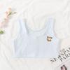 Ropa interior para niñas de primaria en la primera etapa de desarrollo usan brasier anti-golpes niños grandes chaleco deportivo de malla transpirable