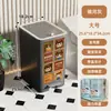 Cubo de basura con tapa para prevenir olores, apto para dormitorio, sala de estar, baño, cocina, almacenamiento de residuos domésticos y papelera
