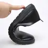 Nuevos Zapatos de Cuero de Chef Hotel Cocina Antideslizantes Resistentes al Aceite Zapatos de Hombre KFC Moda Negro Zapatos de Cuero de Trabajo para Hombre