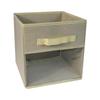 Caja de almacenamiento de tela no tejida con ventana transparente de PVC Ranura para tarjetas Caja de almacenamiento para artículos varios Caja de almacenamiento plegable