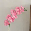 Orquídeas de seda artificiais de 9 cabeças transfronteiriças para casamento, hotel, arranjos florais de palco, decoração de cena, atacado de fábrica