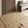 Tapetes de Piso de Lino Estilo Wabi-Sabi Antideslizantes Resistentes al Desgaste Tapetes de Entrada para Puerta Simples de Alta Gama Absorbentes de Agua