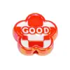 Cuentas de Oso Acrílicas de Colores con Goteo de Aceite Doble Cara Cuentas de Corazón Cadena para Teléfono Móvil con Cuentas Accesorios DIY para Tocados