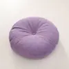 Almofada Tecido Espessado Redonda Japonesa Janela de Canto Soleira de Janela Tatami Chão Meditação Removível Lavável