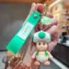 Hombre Champiñón de Dibujos Animados Clásico Muñeco 3D Llavero para Coche Colgante Adorno Puesto del Mercado Nocturno Venta al por Mayor