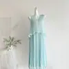 Atuendo playero estilo vacacional camisola transparente vestido camisón mujer principios de verano vestido pequeño único y hermoso