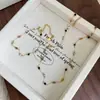 Colar Colorido de Pedras Naturais Suturadas para Mulheres, Design de Nicho Simples e Elegante, Moda de Alto Padrão, Corrente Versátil para Clavícula Atacado