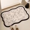 Tapetes de Chão para Banheiro, Tapetes Absorventes Antiderrapantes para os Pés para Banheiro, Tapetes de Secagem Rápida para Porta de Vaso Sanitário, Atacado de Lama Diatomácea, Envio Transfronteiriço