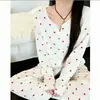 Serie de pijamas acanalados de seda helada para mujer, estilo primavera y otoño, cárdigan de manga larga con cuello en V, conjunto de ropa de casa de moda estilo Chanel 2026
