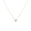 Nuevo Elegante Collar Transfronterizo de Piedra de Nacimiento de Diciembre para Mujer Retro Noble Color Dorado que Conserva el Color Collar con Colgante para Mujer