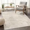 Tapete Abstrato Lavável Antiderrapante - Resistente a Manchas, Dobrável, Lavável à Máquina para Sala de Estar - Decoração Suave para Casa