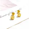Acero de Titanio Moda Femenina Elegantes Modernos Pendientes de Corazón Nicho Gama Alta Estrella Trébol Tornillo Pendientes de Botón