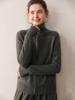 Nuevo Cardigan de Cremallera de Pelo de Cabra Otoño e Invierno 2025 Suéter de Solapa para Mujer Chaqueta de Punto de Lana Holgada Exterior