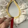Baberos para mascotas transfronterizos, baberos para gatos, accesorios para perros con lazo de encaje amarillo, fabricante de bufandas al por mayor