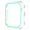 Adecuado para Apple Watch S11/10 Funda Protectora Luminosa Transparente PC Hueca Media Cubierta Estuche de PC Fluorescente Ultra-Delgado