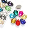 Rhinestones de Garra de Cristal de Gota de Agua, Rhinestones de Vidrio de Garra Única Cosidos a Mano en Cuatro Esquinas, Joyería y Accesorios para Ropa DIY