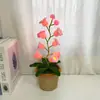 [Producto Terminado] Linterna de Campanillas de Lana Tejida a Mano Transfronteriza Flor Artificial Adornos de Escritorio Tejidos Regalos Creativos