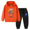 Amigos Arcoíris primavera y otoño nueva ropa infantil suéter para niños pantalones traje de dos piezas sombrero manga larga