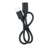 Cabo de extensão de porta fêmea Type-C preto ecológico 0,3 metros Adaptador C macho para C fêmea Cabo de dados Fabricante Produção Personalizável