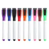 Pizarra Blanca Magnética Personalizada por el Fabricante con Borrador Pluma Borrable Pluma de Pizarra Blanca para Oficina Pluma de Pintura Colorida para Niños