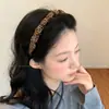Diadema Dentada con Estampado de Leopardo y Lunares para Mujer, Accesorio de Cabello de Alta Gama para Crear una Corona Alta y Raíces Voluminosas, Adecuada para el Uso Diario