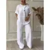 2026 Comercio Exterior Transfronterizo Amazon Moda Versátil Casual Europeo y Americano Ropa para Mujer Elegante Cómodo Pantalones de Pierna Ancha Estilo Perezoso