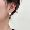 Pendientes de C cepillados para mujer, lujo ligero, simples, exquisitos, elegantes, versátiles, pendientes únicos, estilo ins, modernos, pendientes creativos