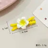 Novo Presilha de Cabelo Fofa de Flor de Pessegueiro para Crianças Presilha de Cabelo de Flor de Ovo Tira de Cabelo Anel de Cabelo Flor Presilha Lateral Corda de Cabelo Acessórios de Cabelo