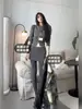 Falda de Lana Gris para Mujer, Nuevo Estilo Otoño e Invierno, Falda Corta de Línea A Adelgazante, Ajustada Moda Hot Girl, Falda Bodycon Estilo Coreano para Otoño