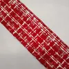 Cinta con Borde de Alambre Estilo Chanel, Cinta de Satén Tweed, Cinta Tejida con Hilo Grueso, Accesorios para Lazos, Decoraciones Navideñas DIY