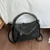Bolso Tejido Francés de Alta Gama Nuevo para Mujer 2026, Bolso de Mano Elegante Versátil, Bolso Cruzado de Hombro de Nicho para Viajes Diarios
