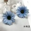 Flor de Simulación Crisantemo Pavo Real de Colores Cabeza de Flor Material para Corona de Guirnalda Corsage Adorno Pequeño Accesorio para Escena de Salón de Bodas Arreglo Floral