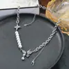 Collar de Puntada de Perla Chuni para Mujer Personalidad de Nicho Sentido de Alta Gama Accesorios Nueva Cadena para Clavícula Lujo Ligero Adornos Versátiles
