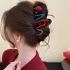 Pinza para el pelo versátil estilo coreano, accesorio para el pelo de color contrastante, nuevo modelo de alta gama 2026, pinza de tiburón de gran volumen para mujer