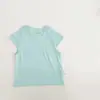 Conjunto de Saia Xadrez com Botão e Camiseta Lisa Colorida para Meninas Conjunto de Duas Peças Estilo Floresta de Verão para Bebês Roupas Infantis Estilosas