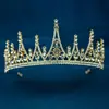 Coroa de luxo preta vintage barroca para noiva, tiara, vestido de noiva, casamento, 18º aniversário, coroa feminina, bolo, coroa