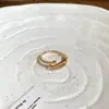 Anillo Abierto de Mariposa Hueca con Circonita Vintage, Anillo para Dedo Índice de Alta Gama de Nicho, Joyería Exquisita Retro