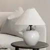 Luminária de Cerâmica para Sala de Estar de Casa, Estudo, Quarto, Luminária de Bancada, LED Dimerizável, Novo Estilo Chinês, Luminária de Mesa de Luxo Leve